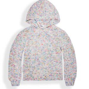 𝅺big Girls Hooded Pullover Sweater Holiday Ivory Size Small Epic